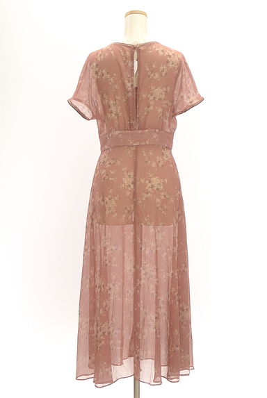 DEICY（デイシー）の古着「花柄ロングシフォンワンピース（ワンピース・チュニック）」大画像２へ