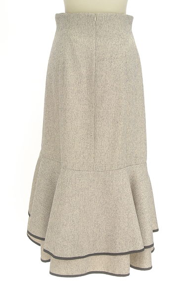 PROPORTION BODY DRESSING（プロポーションボディ ドレッシング）の古着「パイピングフリルツイードスカート（ロングスカート・マキシスカート）」大画像２へ