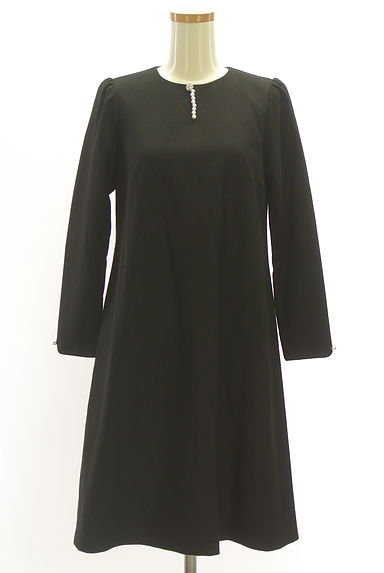 PROPORTION BODY DRESSING（プロポーションボディ ドレッシング）の古着「パール付き膝丈ラメワンピース（ワンピース・チュニック）」大画像１へ