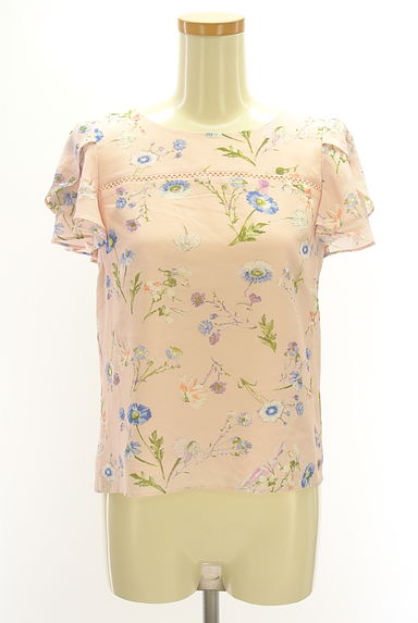 LAISSE PASSE（レッセパッセ）の古着「ティアード袖花柄シフォンカットソー（カットソー・プルオーバー）」大画像１へ