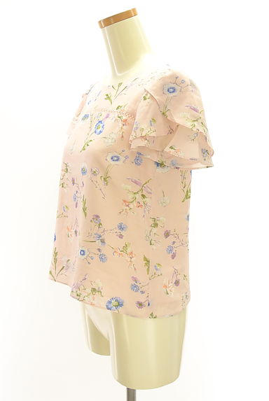 LAISSE PASSE（レッセパッセ）の古着「ティアード袖花柄シフォンカットソー（カットソー・プルオーバー）」大画像３へ