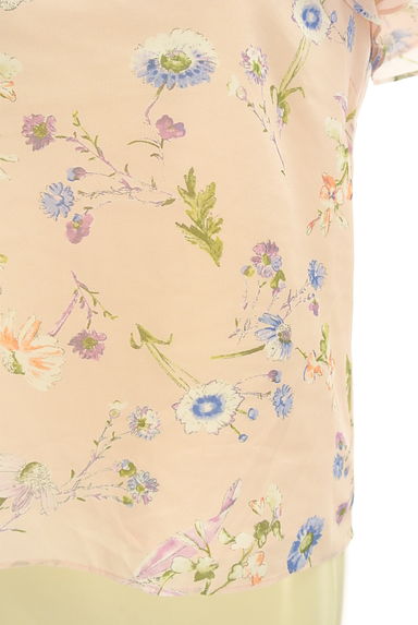 LAISSE PASSE（レッセパッセ）の古着「ティアード袖花柄シフォンカットソー（カットソー・プルオーバー）」大画像５へ
