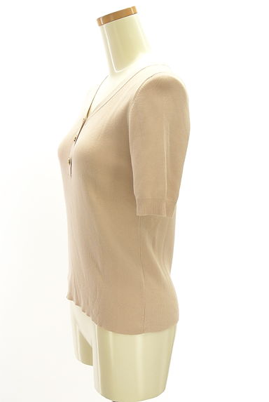 NATURAL BEAUTY BASIC（ナチュラルビューティベーシック）の古着「金ボタンVネックニットトップス（ニット）」大画像３へ