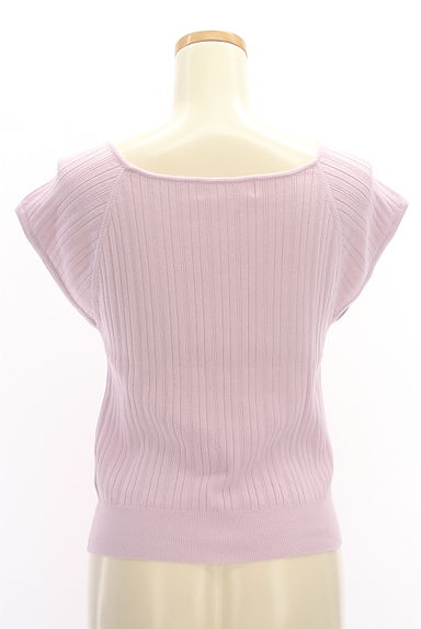 LAISSE PASSE（レッセパッセ）の古着「フレンチスリーブリブニット＋ニットカーディガン（アンサンブル）」大画像５へ