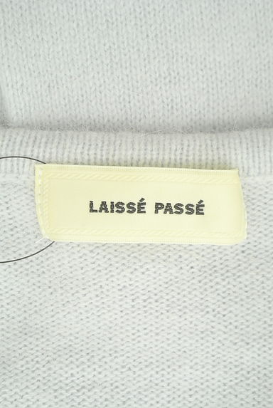 LAISSE PASSE（レッセパッセ）の古着「花モチーフパールニットトップス（ニット）」大画像６へ