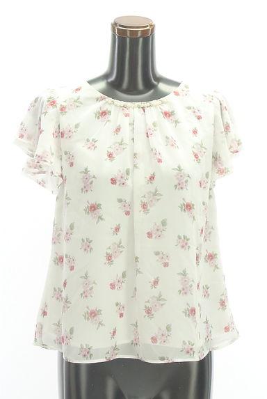 LAISSE PASSE（レッセパッセ）の古着「花柄シフォンカットソー（カットソー・プルオーバー）」大画像１へ