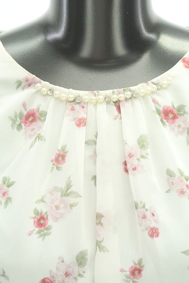 LAISSE PASSE（レッセパッセ）の古着「花柄シフォンカットソー（カットソー・プルオーバー）」大画像４へ