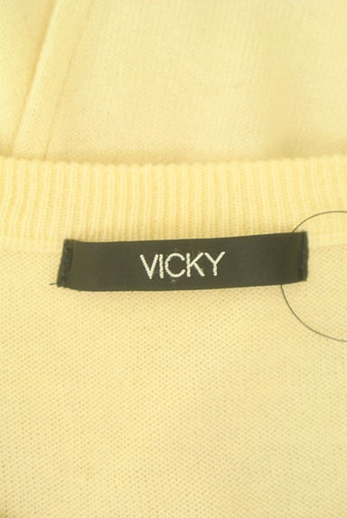 VICKY（ビッキー）の古着「ビジュー付きニットトップス（ニット）」大画像６へ