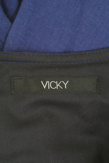 VICKY（ビッキー）の古着「キルティング切替ノーカラーブルゾン（ブルゾン・スタジャン）」大画像６へ