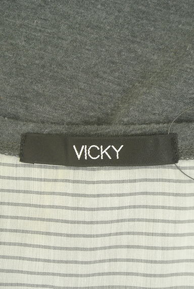 VICKY（ビッキー）の古着「バックシアーボーダーロゴカットソー（カットソー・プルオーバー）」大画像６へ