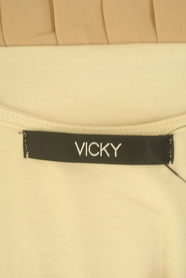 VICKY（ビッキー）の古着「シフォンプリーツペプラムタンク（カットソー・プルオーバー）」大画像６へ