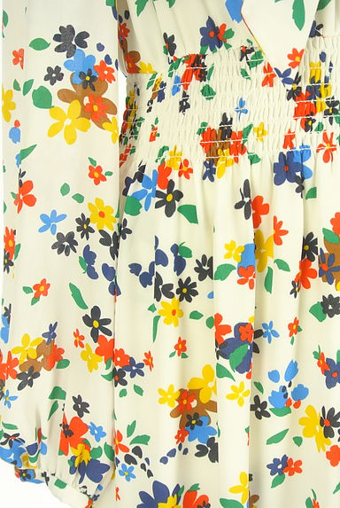 kate spade new york（ケイトスペード ニューヨーク）の古着「花柄リボンタイシアーワンピース（ワンピース・チュニック）」大画像５へ