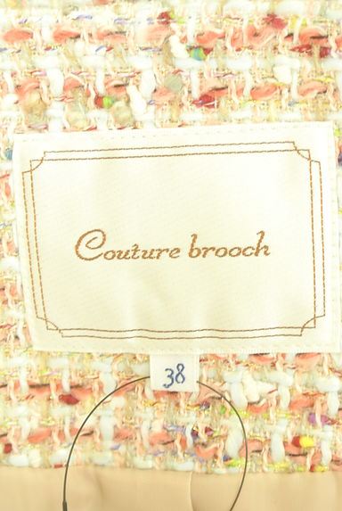 Couture Brooch（クチュールブローチ）の古着「サテンリボン付きラメツイードブルゾン（ブルゾン・スタジャン）」大画像６へ