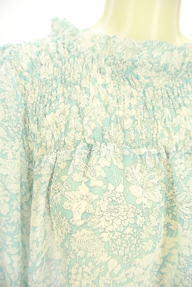 KATHARINE ROSS（キャサリンロス）の古着「花柄シアーカットソー（カットソー・プルオーバー）」大画像４へ