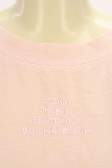 mercibeaucoup（メルシーボークー）の古着「フレアスリーブロゴ刺繍Tシャツ（Ｔシャツ）」大画像４へ