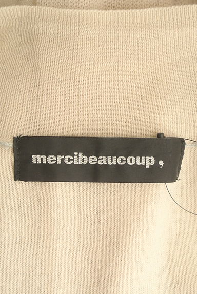 mercibeaucoup（メルシーボークー）の古着「ドレープネックロングニットカーディガン（カーディガン・ボレロ）」大画像６へ