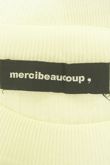 mercibeaucoup（メルシーボークー）の古着「七分袖ブランドロゴニットトップス（ニット）」大画像６へ