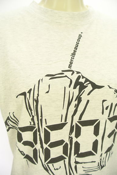 クリックで大画像表示 mercibeaucoup(メルシーボークー)の古着「クロワッサンTシャツ(Tシャツ)」大画像4へ