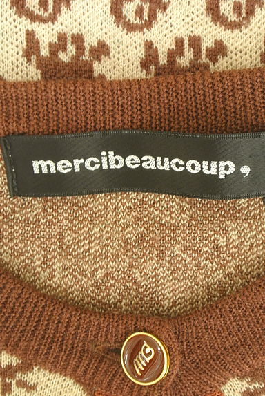 mercibeaucoup（メルシーボークー）の古着「モノグラム風アニマルニットカーディガン（カーディガン・ボレロ）」大画像６へ