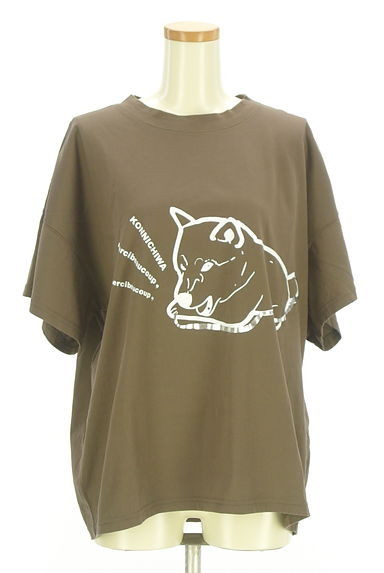 mercibeaucoup（メルシーボークー）の古着「箔プリントドロップショルダーＴシャツ（Ｔシャツ）」大画像１へ