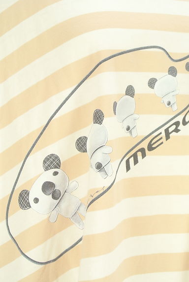 mercibeaucoup（メルシーボークー）の古着「パンダプリントボーダーTシャツ（Ｔシャツ）」大画像５へ