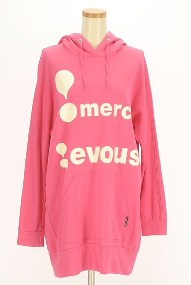 mercibeaucoup（メルシーボークー）の古着「ロゴプリントロング丈パーカー（スウェット・パーカー）」大画像１へ