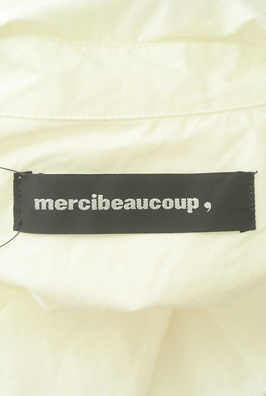 mercibeaucoup（メルシーボークー）の古着「フロントロゴ８分袖ロングシャツワンピース（ワンピース・チュニック）」大画像６へ