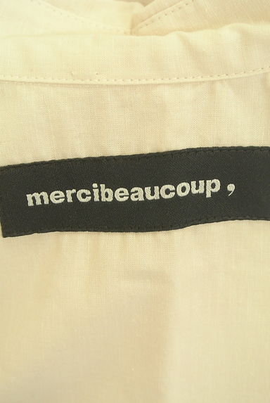 mercibeaucoup（メルシーボークー）の古着「オーバーサイズ綿麻シャツ（ブラウス）」大画像６へ