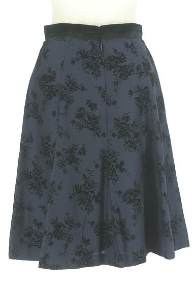 KarL Park Lane（カールパークレーン）の古着「ベロア切替フロッキー花柄膝丈スカート（スカート）」大画像２へ