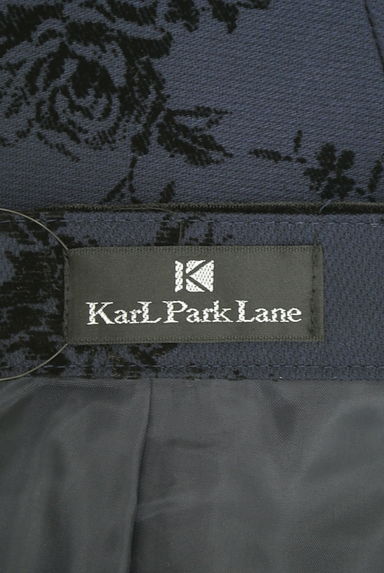 KarL Park Lane（カールパークレーン）の古着「ベロア切替フロッキー花柄膝丈スカート（スカート）」大画像６へ