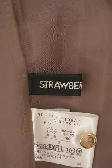 STRAWBERRY-FIELDS（ストロベリーフィールズ）の古着「バックリボン微光沢ロングワンピース（ワンピース・チュニック）」大画像６へ