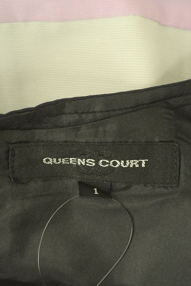 QUEENS COURT（クイーンズコート）の古着「パステルボーダー膝丈ワンピース（ワンピース・チュニック）」大画像６へ