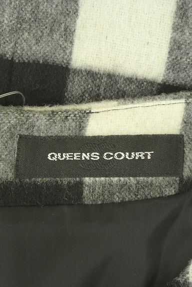 QUEENS COURT（クイーンズコート）の古着「裾レース８分袖チェック柄カットソー（カットソー・プルオーバー）」大画像６へ