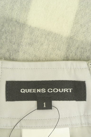 QUEENS COURT（クイーンズコート）の古着「膝上丈ギンガムチェックタイトスカート（スカート）」大画像６へ