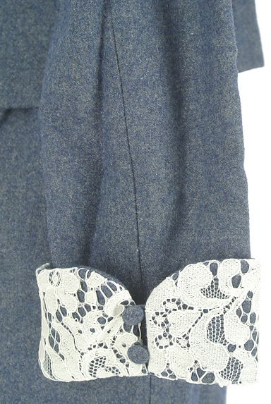 PROPORTION BODY DRESSING（プロポーションボディ ドレッシング）の古着「バックコンシャス膝丈起毛ワンピース（ワンピース・チュニック）」大画像５へ