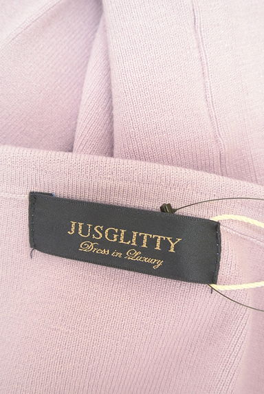 JUSGLITTY（ジャスグリッティー）の古着「アシメオフショルダーリブニット（ニット）」大画像６へ