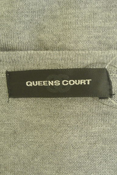 QUEENS COURT（クイーンズコート）の古着「リボン付きペプラムブラウス＋ニットカーディガン（アンサンブル）」大画像６へ