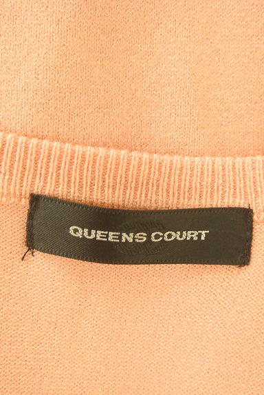 QUEENS COURT（クイーンズコート）の古着「ニットカーデ×シフォン切替ニットセット（アンサンブル）」大画像６へ