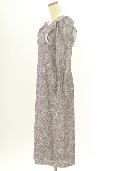 PROPORTION BODY DRESSING（プロポーションボディ ドレッシング）の古着「花柄フリルロングワンピース（ワンピース・チュニック）」大画像３へ