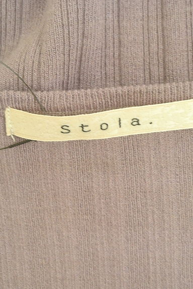 Stola.（ストラ）の古着「ノースリーブリブニットトップス（ニット）」大画像６へ