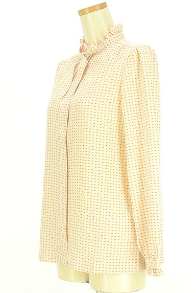 A.P.C.（アーペーセー）の古着「リボンタイ付きフリルネックブラウス（ブラウス）」大画像３へ