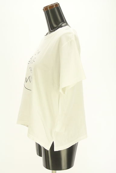 NATURAL BEAUTY BASIC（ナチュラルビューティベーシック）の古着「手書き風プリントゆるＴシャツ（Ｔシャツ）」大画像３へ