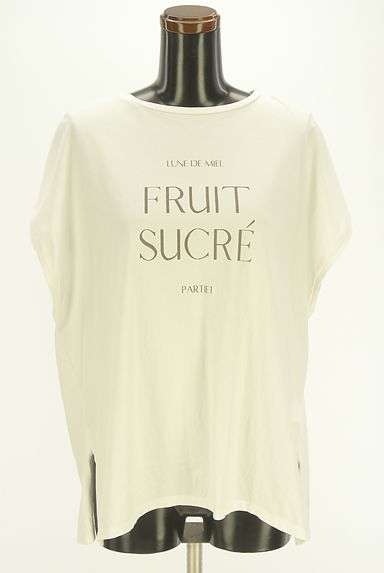 Rouge vif La cle（ルージュヴィフラクレ）の古着「フレンチスリーブプリントＴシャツ（Ｔシャツ）」大画像１へ