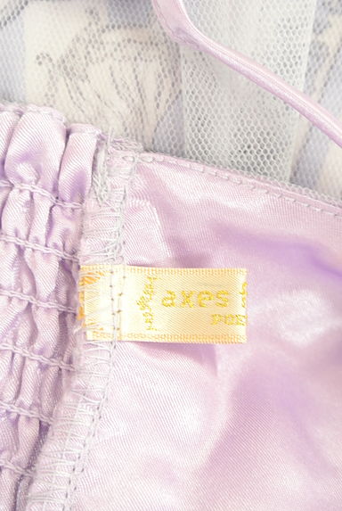axes femme（アクシーズファム）の古着「スイーツ柄膝下丈チュールキャミワンピース（キャミワンピース）」大画像６へ
