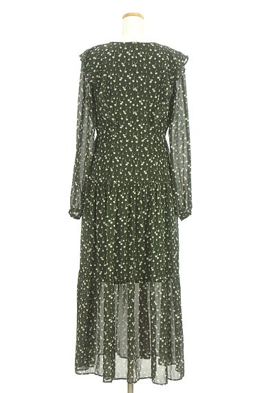 MOUSSY（マウジー）の古着「花柄シフォンワンピース（ワンピース・チュニック）」大画像２へ