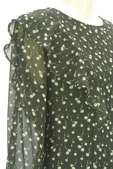 MOUSSY（マウジー）の古着「花柄シフォンワンピース（ワンピース・チュニック）」大画像４へ