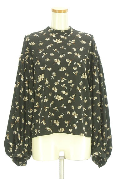 MOUSSY（マウジー）の古着「バンドカラー花柄カットソー（ブラウス）」大画像１へ