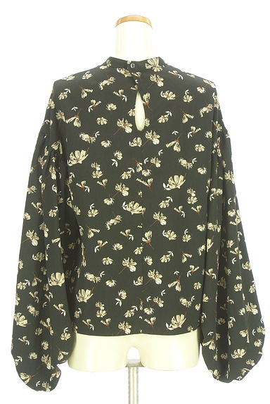 MOUSSY（マウジー）の古着「バンドカラー花柄カットソー（ブラウス）」大画像２へ