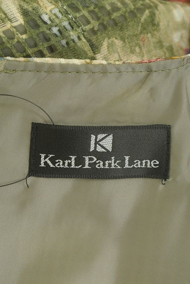 KarL Park Lane（カールパークレーン）の古着「透かしボーダー花柄膝丈ワンピース（ワンピース・チュニック）」大画像６へ