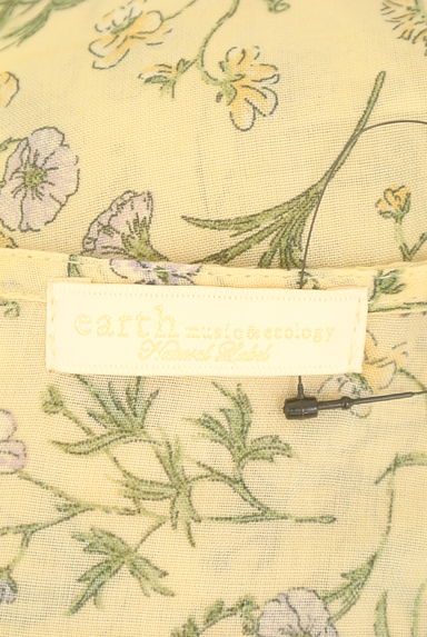 earth music&ecology（アースミュージック＆エコロジー）の古着「ベルト付き花柄シアーロングワンピース（ワンピース・チュニック）」大画像６へ